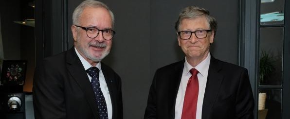 Bill Gates and EIB President Hoyer 