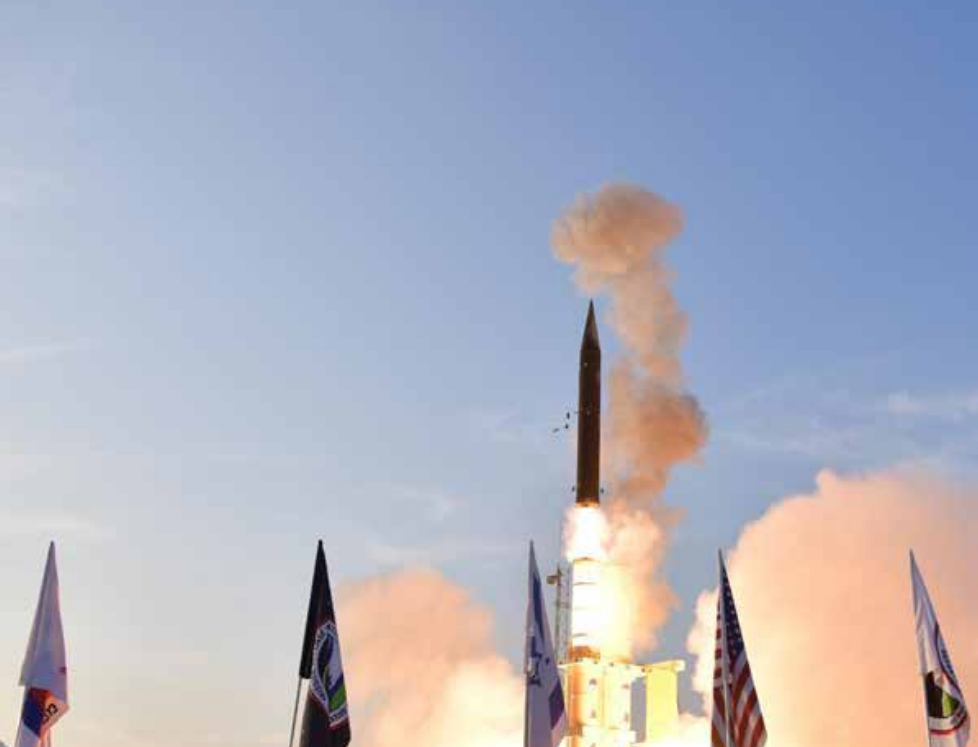 A rocket launching with flags and smoke
AI-generated content may be incorrect.